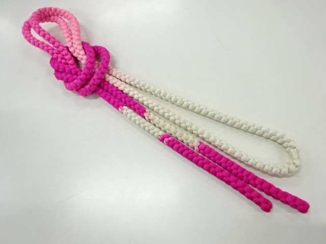 JAPANESE KIMONO / VINTAGE HAND-TIED OBIJIME CORD